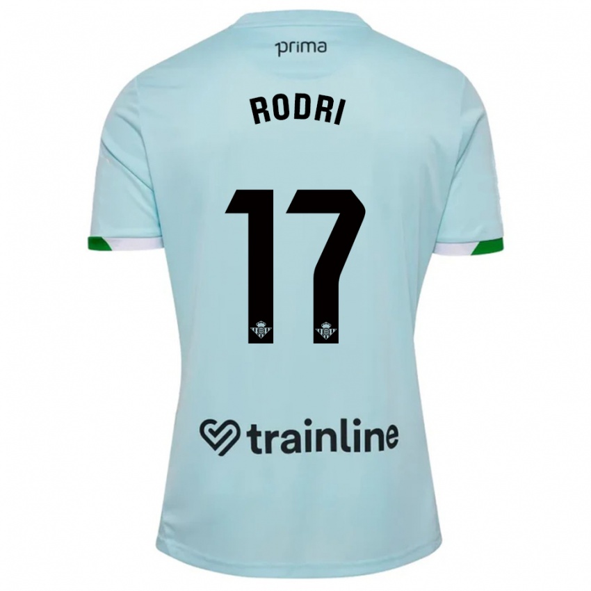 גברים Rodri #17 תכלת ירוק הרחק ג'רזי 2025/26 חולצה קצרה