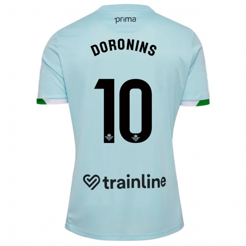 גברים Nikita Doronins #10 תכלת ירוק הרחק ג'רזי 2025/26 חולצה קצרה
