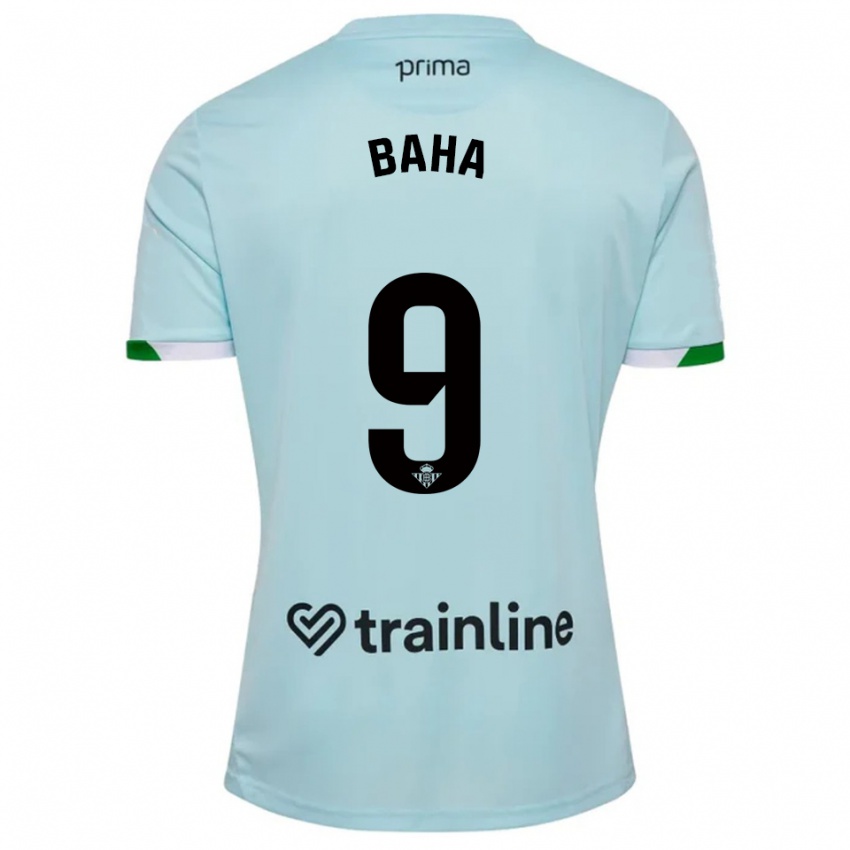 גברים Ziyad Baha #9 תכלת ירוק הרחק ג'רזי 2025/26 חולצה קצרה