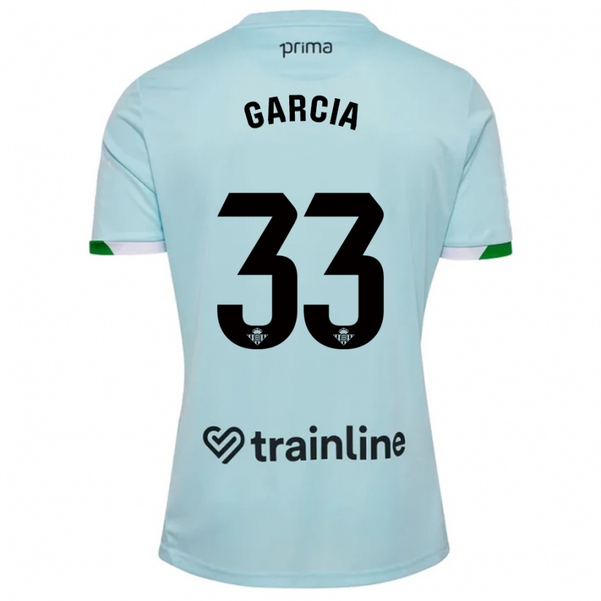 גברים פבלו גרסיה #33 תכלת ירוק הרחק ג'רזי 2025/26 חולצה קצרה