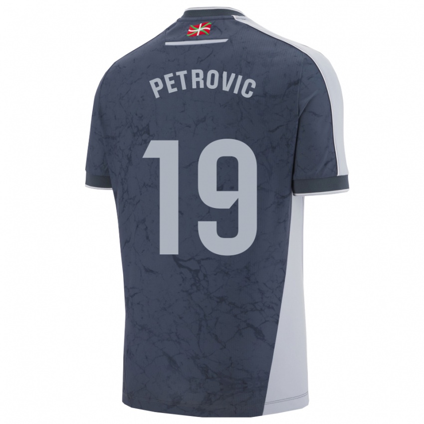 גברים Luka Petrovic #19 כחול כהה לבן הרחק ג'רזי 2025/26 חולצה קצרה