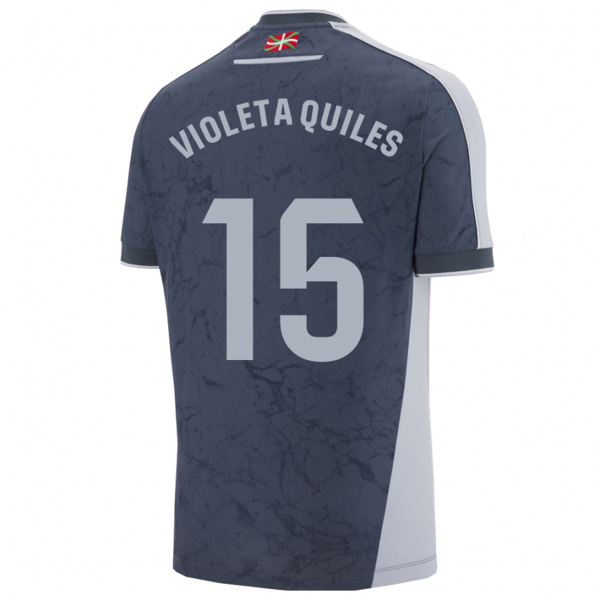 גברים ויולטה קווילס #15 כחול כהה לבן הרחק ג'רזי 2025/26 חולצה קצרה