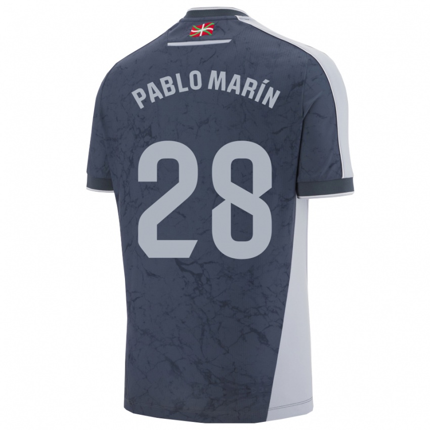 גברים פבלו מרין #28 כחול כהה לבן הרחק ג'רזי 2025/26 חולצה קצרה