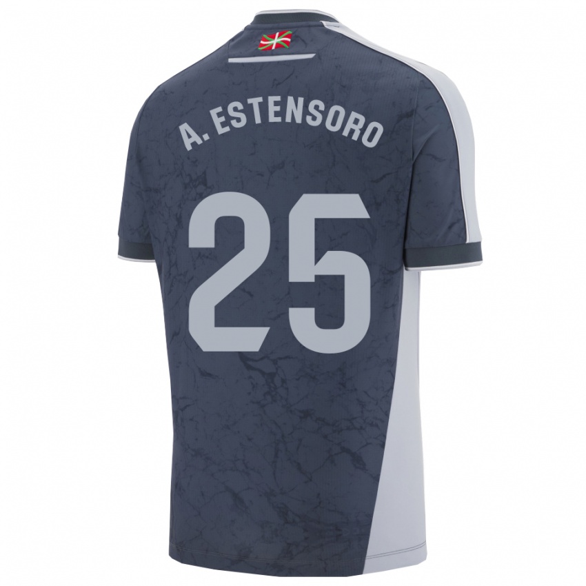 גברים Alazne Estensoro #25 כחול כהה לבן הרחק ג'רזי 2025/26 חולצה קצרה
