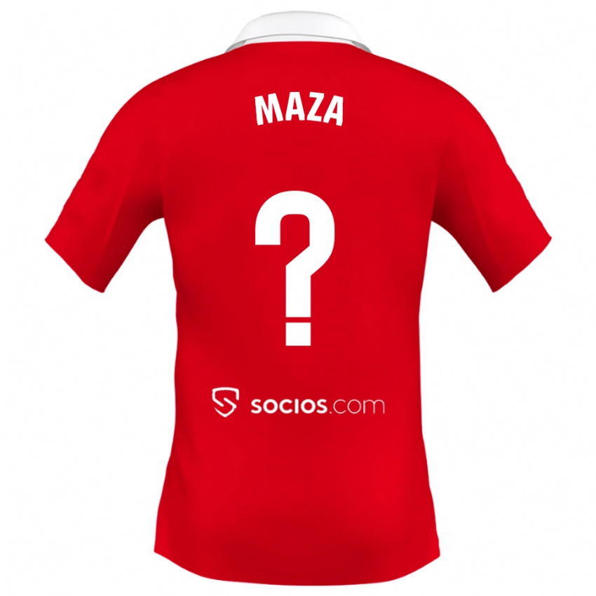 גברים מנואל מאזה #0 אדום לבן אפור הרחק ג'רזי 2025/26 חולצה קצרה