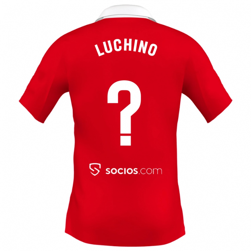 גברים לורנצו לוצ'ינו #0 אדום לבן אפור הרחק ג'רזי 2025/26 חולצה קצרה