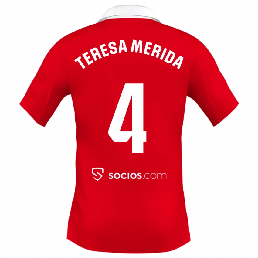 גברים תרסה ממרידה #4 אדום לבן אפור הרחק ג'רזי 2025/26 חולצה קצרה