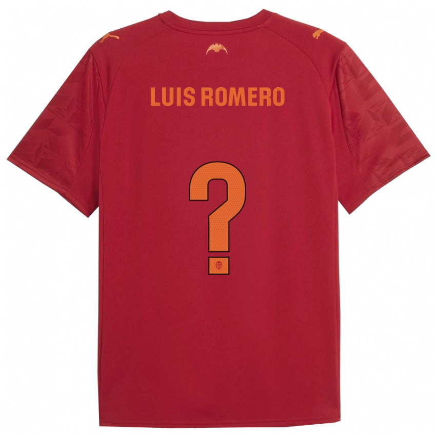גברים Luis Romero #0 אדום כתום הרחק ג'רזי 2025/26 חולצה קצרה