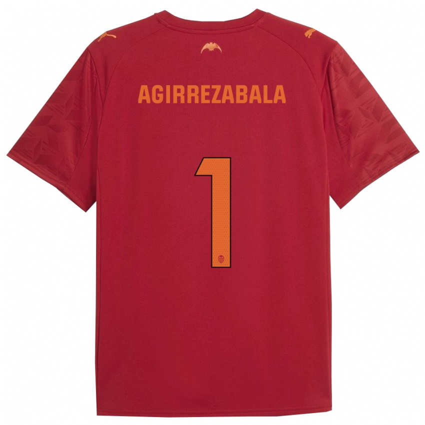 גברים Julen Agirrezabala #1 אדום כתום הרחק ג'רזי 2025/26 חולצה קצרה