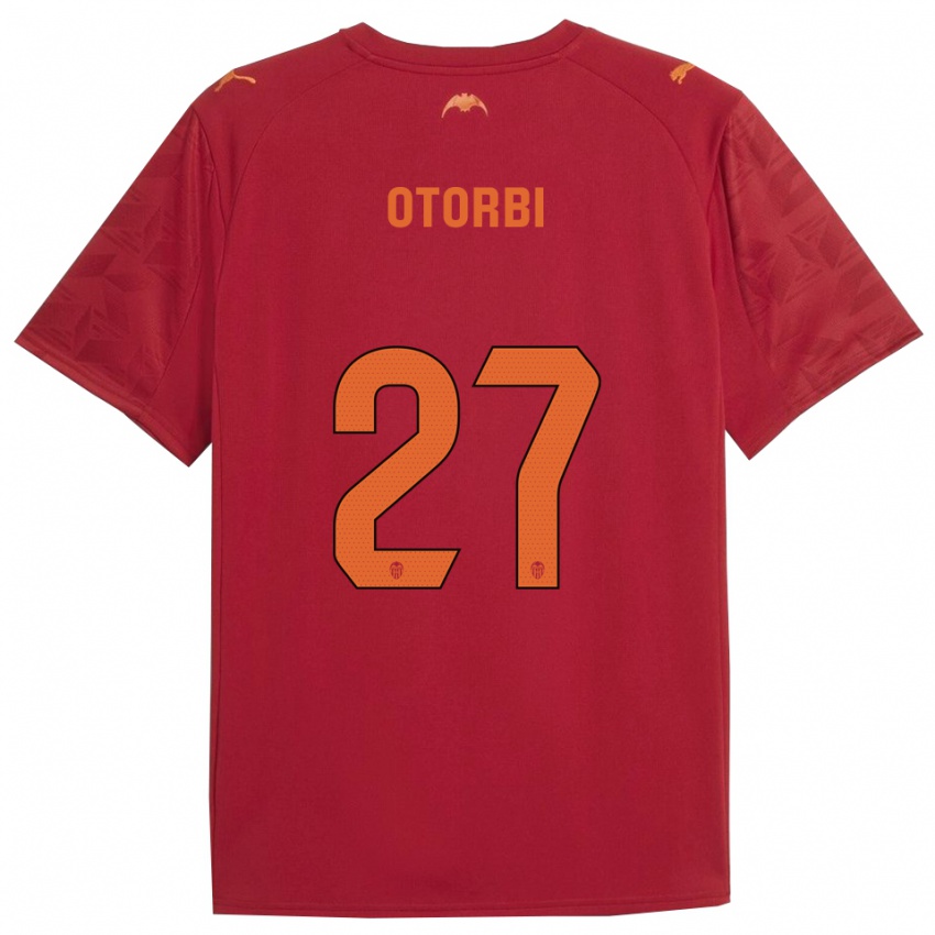 גברים David Otorbi #27 אדום כתום הרחק ג'רזי 2025/26 חולצה קצרה