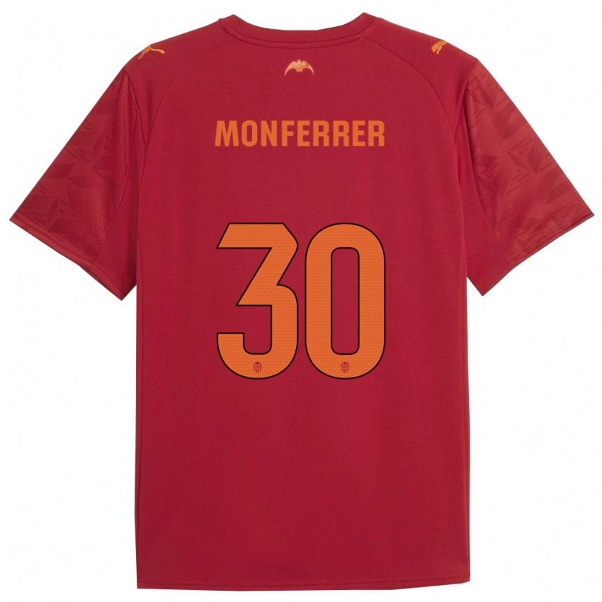גברים Miguel Monferrer #30 אדום כתום הרחק ג'רזי 2025/26 חולצה קצרה
