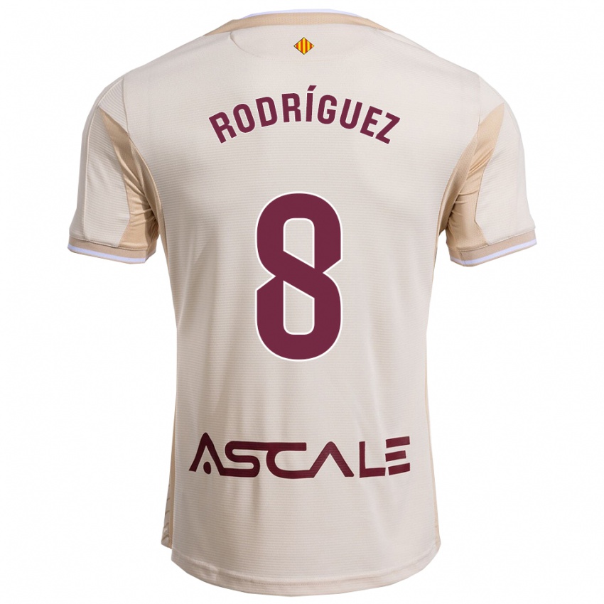 גברים Unai Rodríguez #8 לבן שמנת בורדו הרחק ג'רזי 2025/26 חולצה קצרה