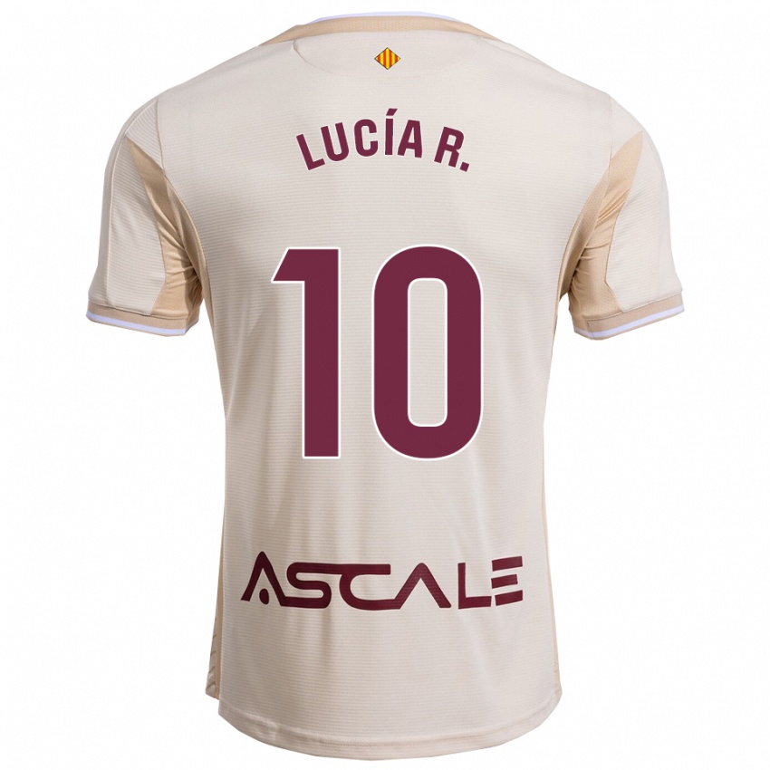 גברים Lucía Romero #10 לבן שמנת בורדו הרחק ג'רזי 2025/26 חולצה קצרה