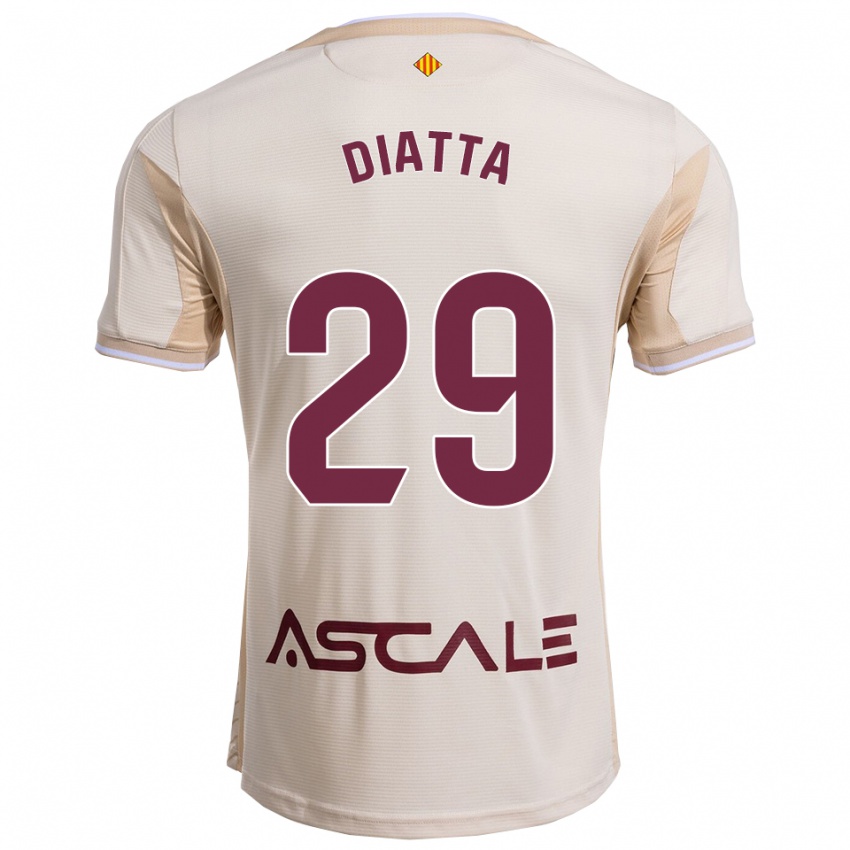 גברים Alassane Diatta #29 לבן שמנת בורדו הרחק ג'רזי 2025/26 חולצה קצרה