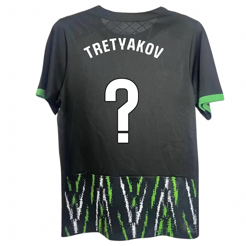 גברים Ivan Tretyakov #0 שחור ירוק הרחק ג'רזי 2025/26 חולצה קצרה