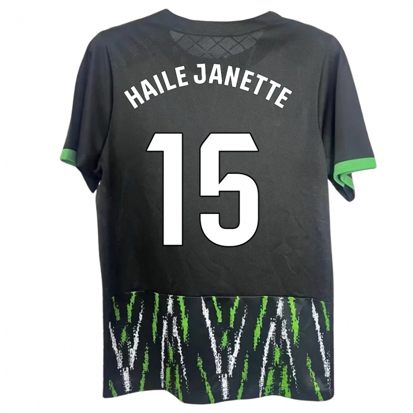 גברים Haile Janette Pereira Richards #15 שחור ירוק הרחק ג'רזי 2025/26 חולצה קצרה