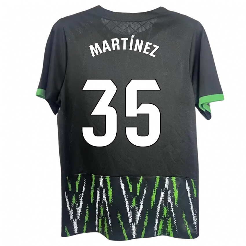 גברים Antonio Martínez #35 שחור ירוק הרחק ג'רזי 2025/26 חולצה קצרה