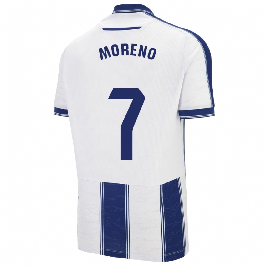 גברים Álvaro Moreno #7 כחול נייבי לבן הרחק ג'רזי 2025/26 חולצה קצרה
