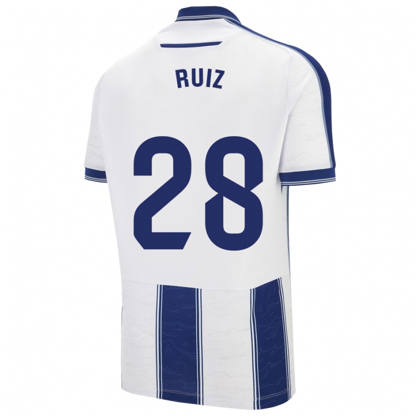 גברים Joan Ruiz #28 כחול נייבי לבן הרחק ג'רזי 2025/26 חולצה קצרה