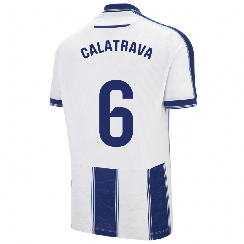גברים Alberto Calatrava #6 כחול נייבי לבן הרחק ג'רזי 2025/26 חולצה קצרה