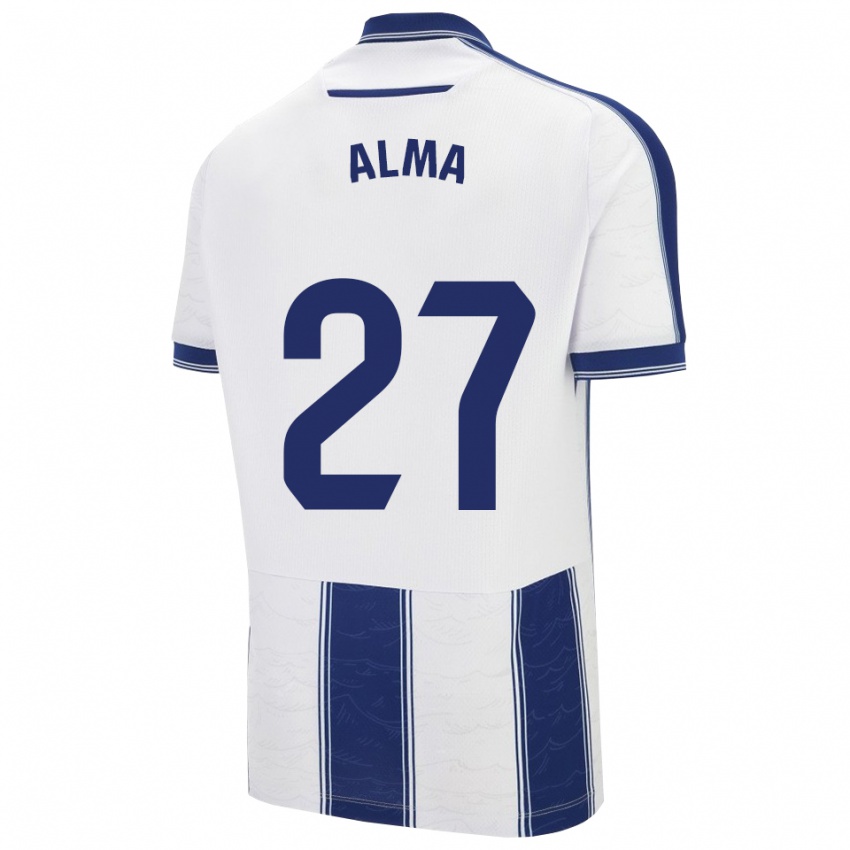 גברים Alma Velasco #27 כחול נייבי לבן הרחק ג'רזי 2025/26 חולצה קצרה