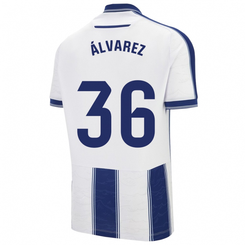 גברים Anna Álvarez #36 כחול נייבי לבן הרחק ג'רזי 2025/26 חולצה קצרה