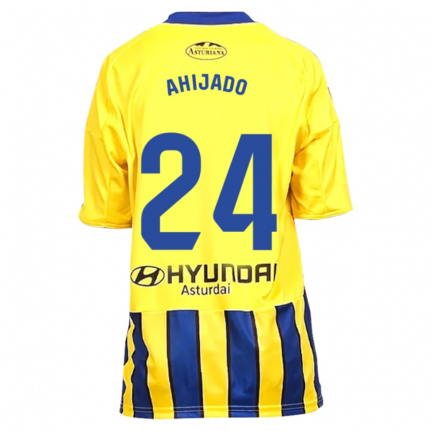 גברים Lucas Ahijado #24 צהוב כחול הרחק ג'רזי 2025/26 חולצה קצרה