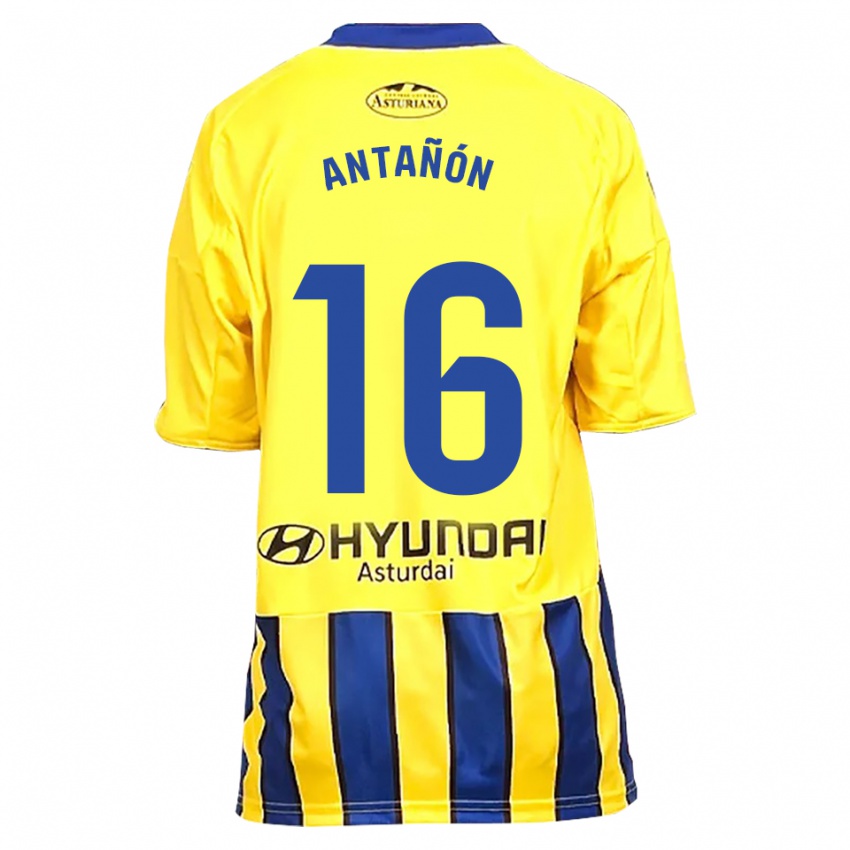 גברים Lucas Antañón #16 צהוב כחול הרחק ג'רזי 2025/26 חולצה קצרה
