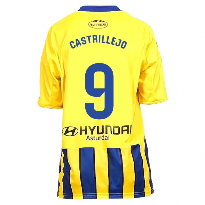 גברים Guillermo Castrillejo #9 צהוב כחול הרחק ג'רזי 2025/26 חולצה קצרה