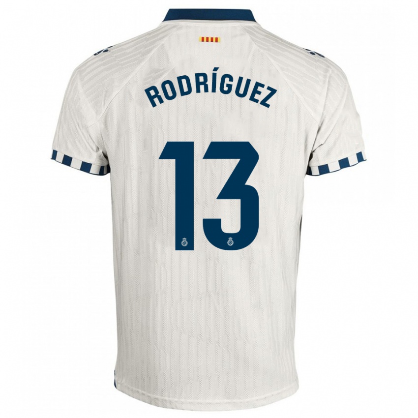 גברים Joel Rodríguez #13 לבן כחול הרחק ג'רזי 2025/26 חולצה קצרה