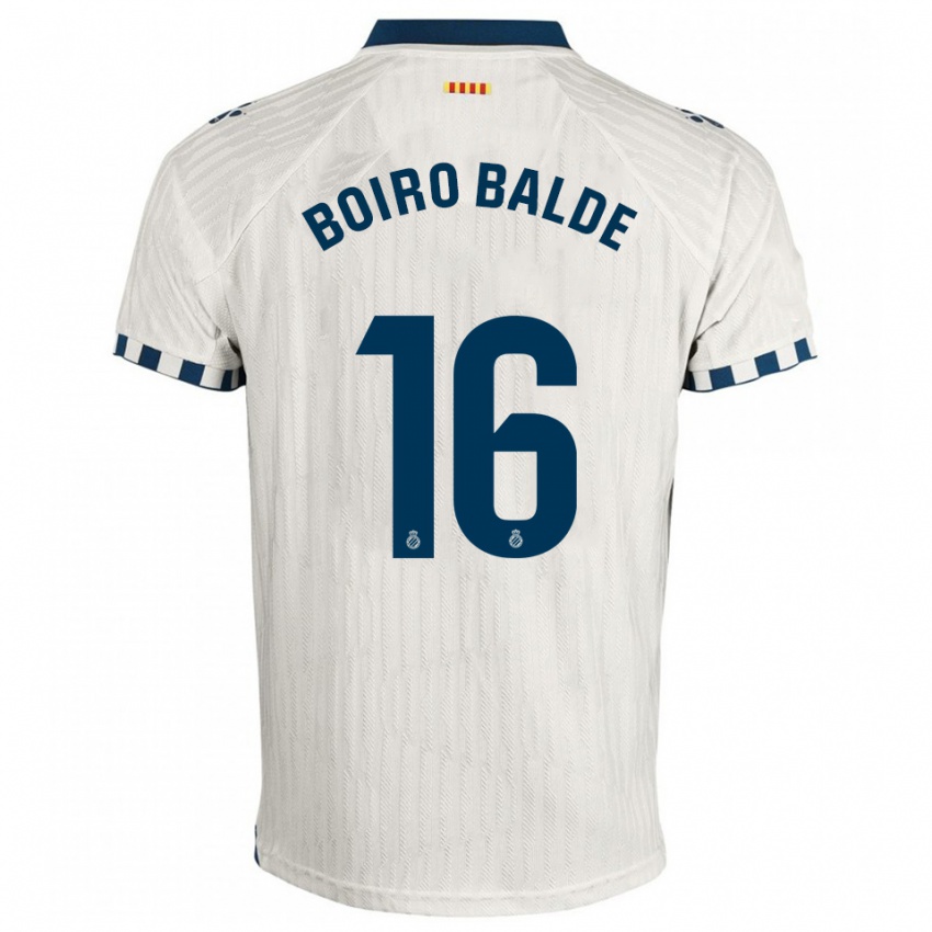 גברים Issa Boiro Balde #16 לבן כחול הרחק ג'רזי 2025/26 חולצה קצרה