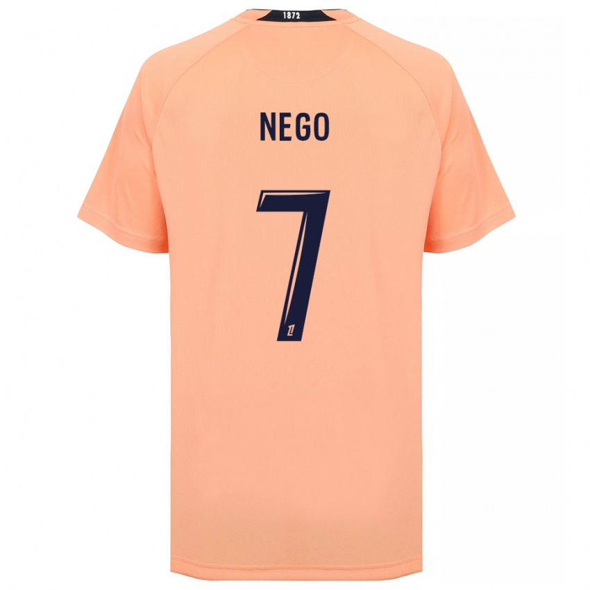 גברים לואיק נגו #7 כתום כחול הרחק ג'רזי 2025/26 חולצה קצרה