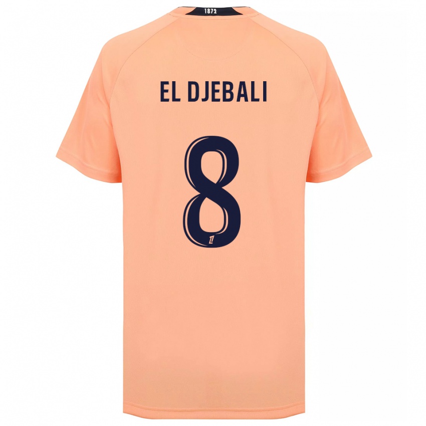 גברים רעין אל ג'באלי #8 כתום כחול הרחק ג'רזי 2025/26 חולצה קצרה