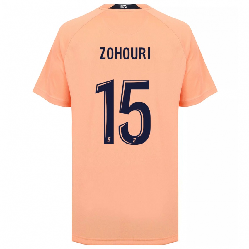 גברים Guy Zohouri #15 כתום כחול הרחק ג'רזי 2025/26 חולצה קצרה