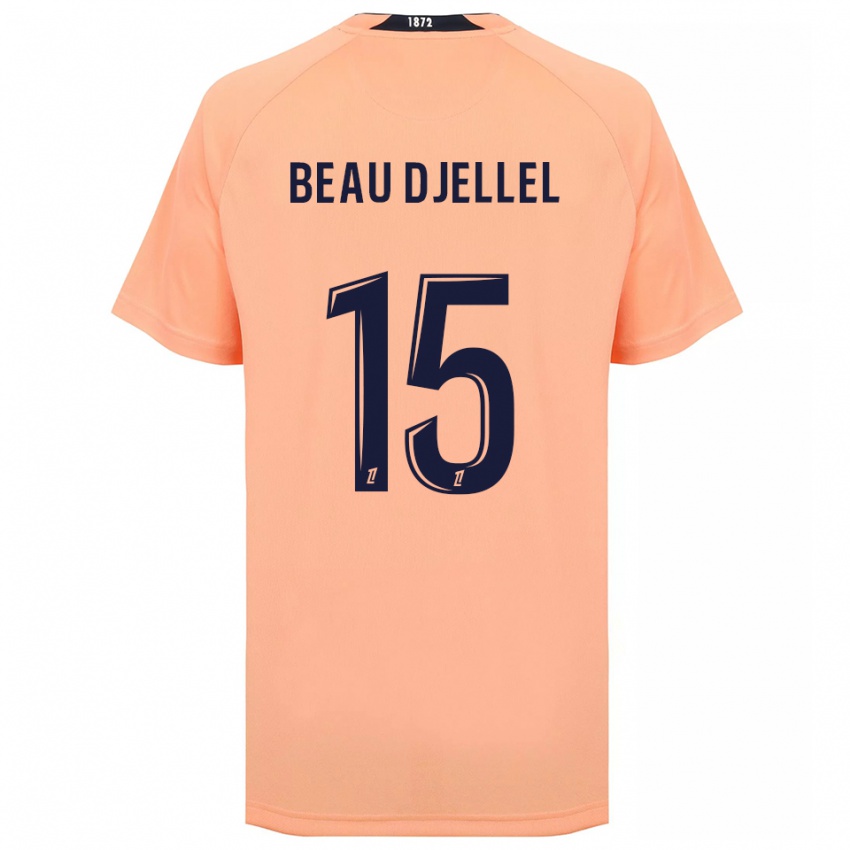 גברים Yanis Beau Djellel #15 כתום כחול הרחק ג'רזי 2025/26 חולצה קצרה