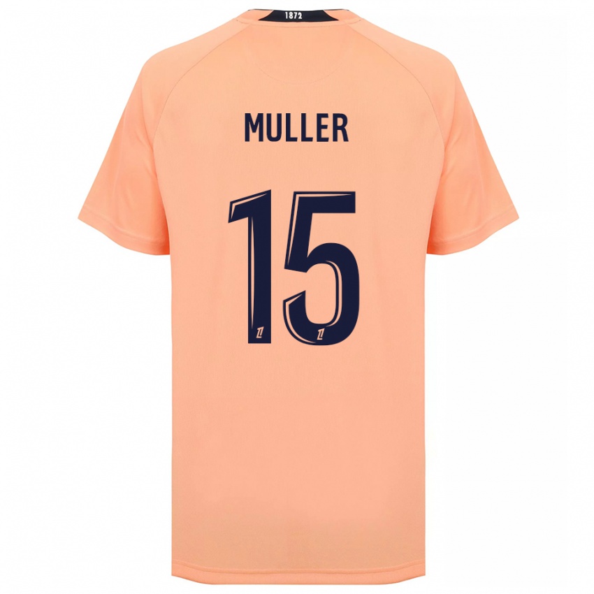 גברים Laura Muller #15 כתום כחול הרחק ג'רזי 2025/26 חולצה קצרה