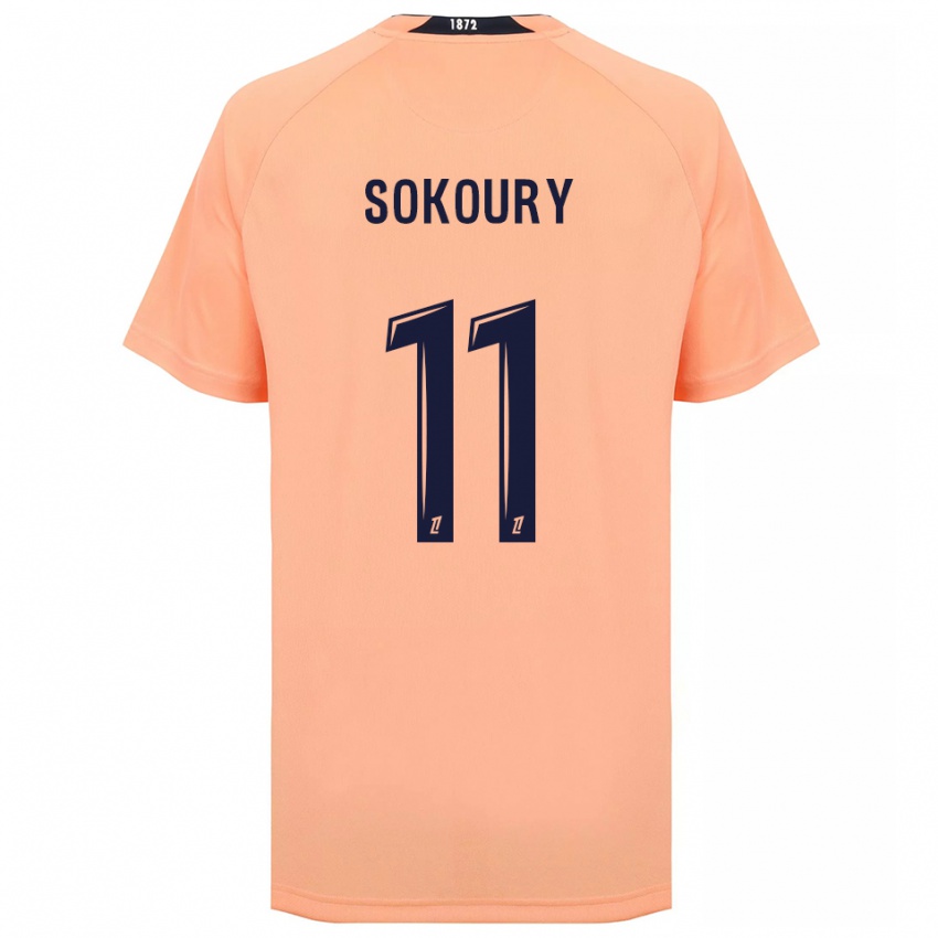 גברים Junior Sokoury #11 כתום כחול הרחק ג'רזי 2025/26 חולצה קצרה