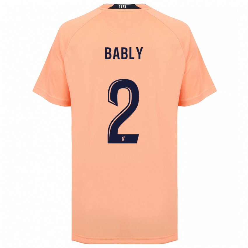 גברים Emmanuel Bably #2 כתום כחול הרחק ג'רזי 2025/26 חולצה קצרה