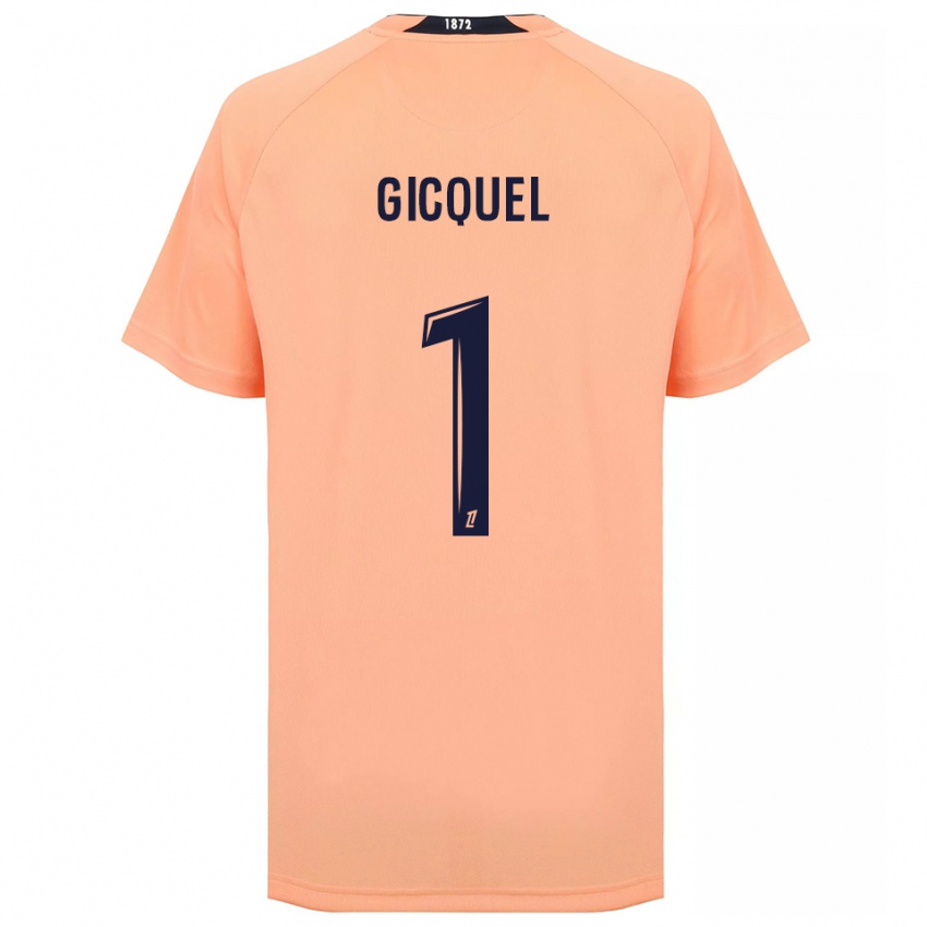 גברים Mathyss Gicquel #1 כתום כחול הרחק ג'רזי 2025/26 חולצה קצרה