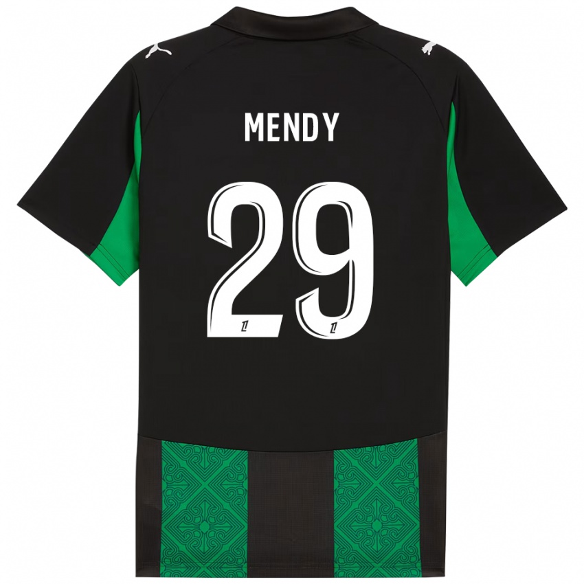גברים נואלי מנדי #29 שחור ירוק הרחק ג'רזי 2025/26 חולצה קצרה