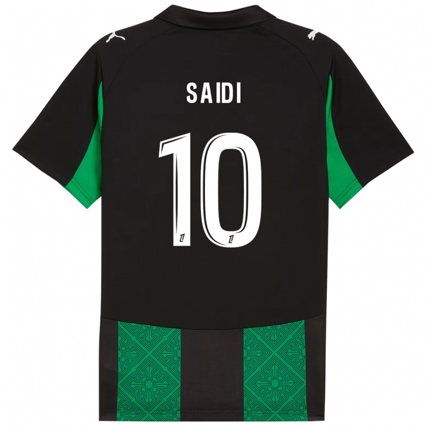 גברים קאהיסה סעידי #10 שחור ירוק הרחק ג'רזי 2025/26 חולצה קצרה