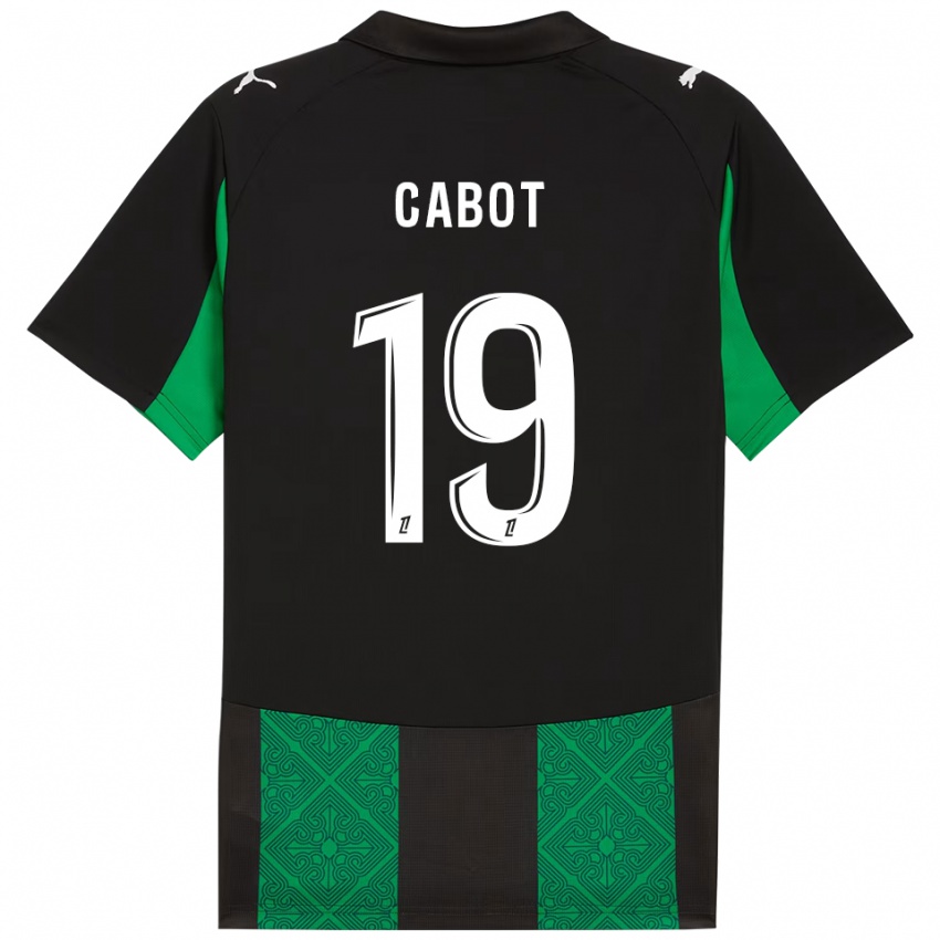 גברים ג׳ימי קאבוט #19 שחור ירוק הרחק ג'רזי 2025/26 חולצה קצרה