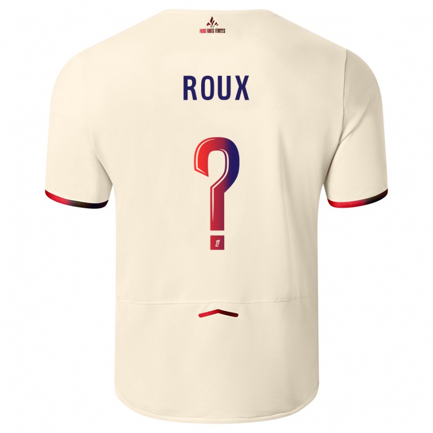 גברים Danielle Roux #0 לבן שמנת אדום הרחק ג'רזי 2025/26 חולצה קצרה