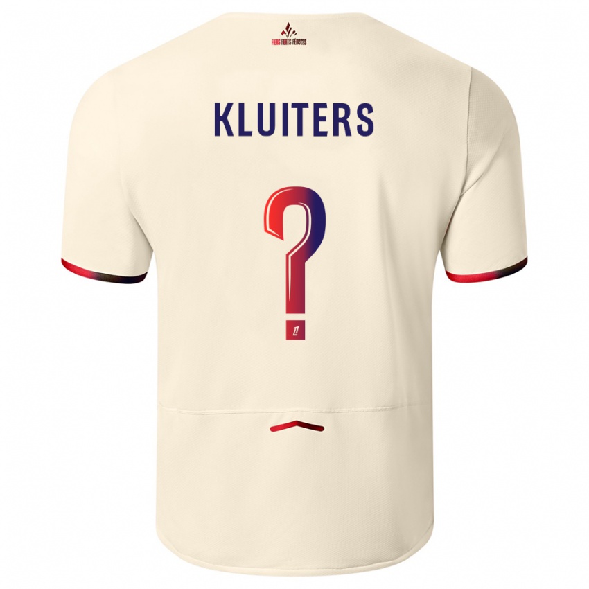 גברים לווק קלוגרס #0 לבן שמנת אדום הרחק ג'רזי 2025/26 חולצה קצרה