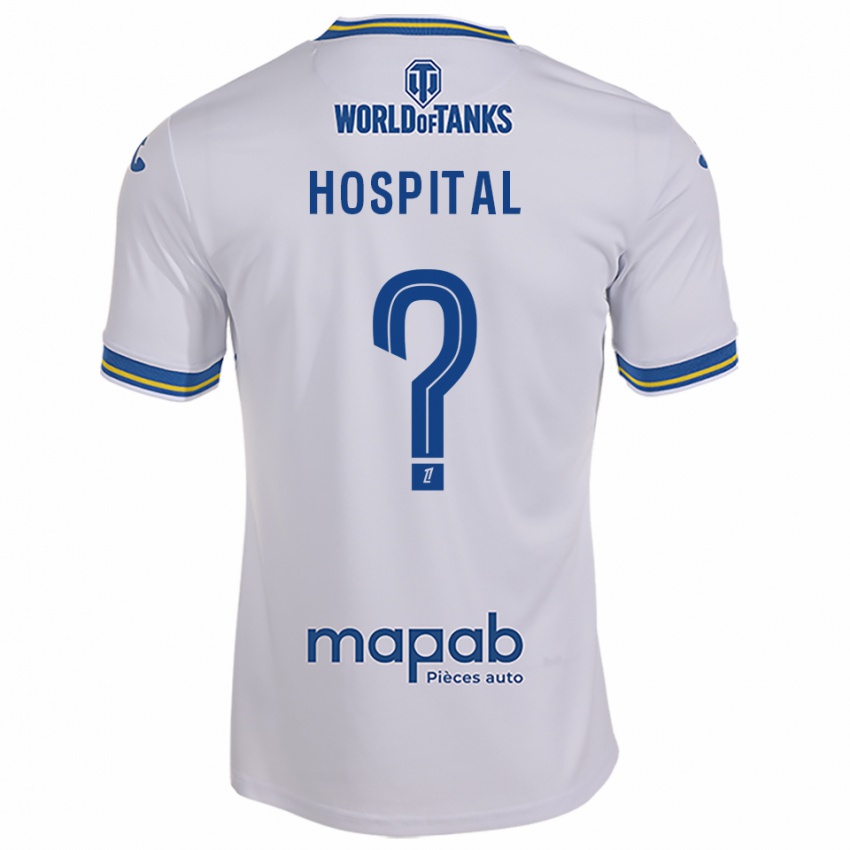 גברים Alex Hospital #0 לבן תכלת הרחק ג'רזי 2025/26 חולצה קצרה