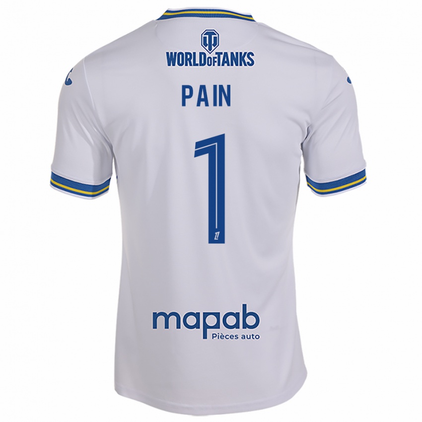 גברים Ilan Pain #1 לבן תכלת הרחק ג'רזי 2025/26 חולצה קצרה