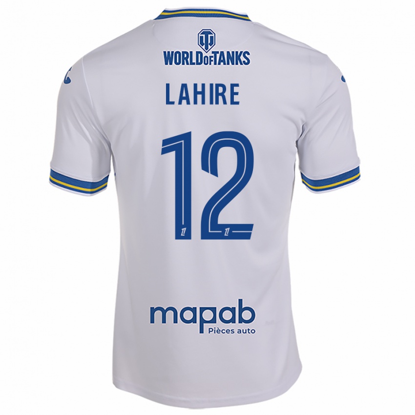 גברים Molly Lahire #12 לבן תכלת הרחק ג'רזי 2025/26 חולצה קצרה