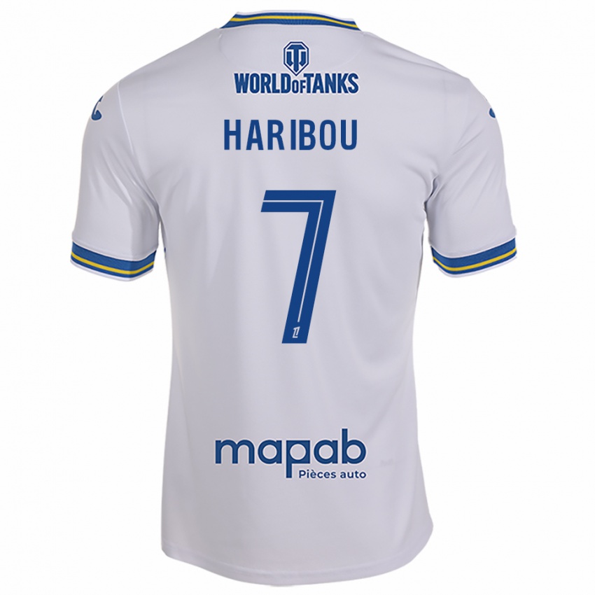 גברים Samir Haribou #7 לבן תכלת הרחק ג'רזי 2025/26 חולצה קצרה