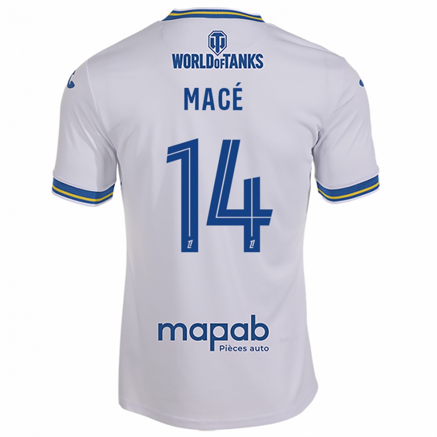 גברים Marine Macé #14 לבן תכלת הרחק ג'רזי 2025/26 חולצה קצרה