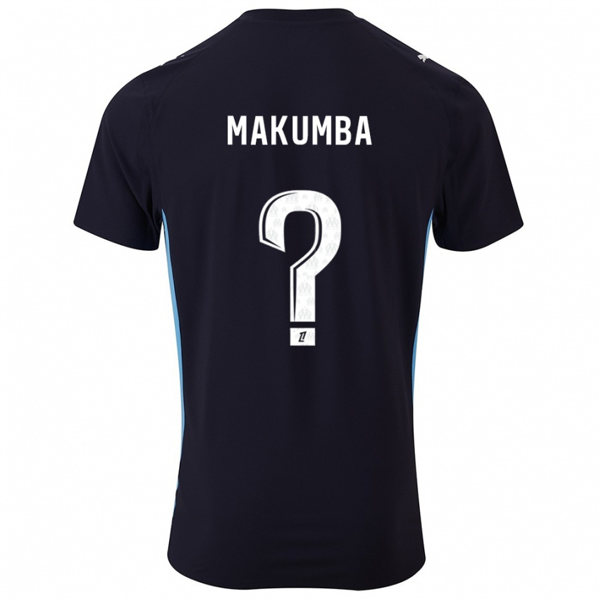 גברים Enzo Makumba #0 שחור תכלת הרחק ג'רזי 2025/26 חולצה קצרה